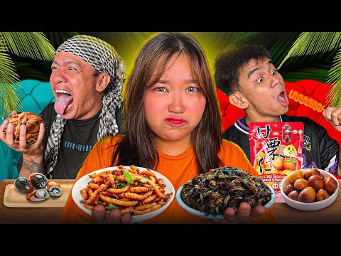 BG TRY's VIRAL EXOTIC TIKTOK FOODS!! (nasuka ang rider)