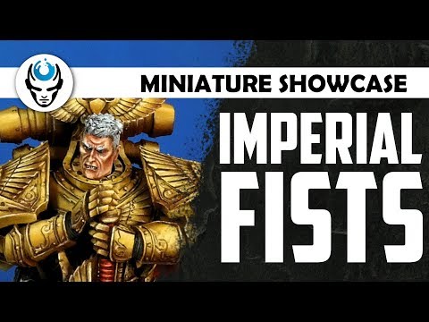 IMPERIAL FISTS FORCE - LVL 5/6 MINIATURE SHOWCASE 4K