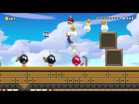 Bowser JR ultimate airship by Cylox 7© - Super Mario Maker - No Commentary 1AC