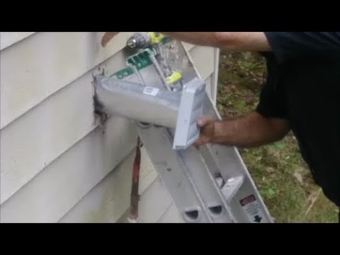 How To Replace A Dryer Vent  -  Old Dryer Vent Clogged and Broken - DIY