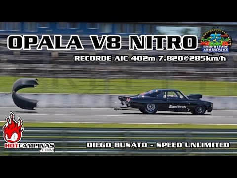 Opala V8 aspirado Nitro 22º Festival de Arrancada