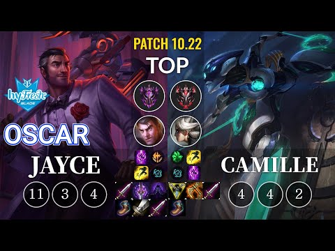 hyF Oscar Jayce vs Camille Top - KR Patch 10.22