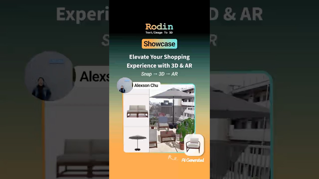 Powered by the #HYPER3D & #Rodin API — turns any shop item photo into a 3D model in seconds! video thumbnail
