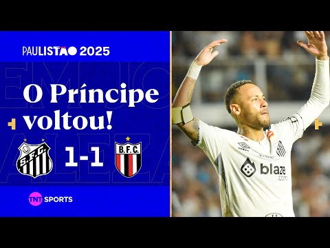 NEYMAR QUASE FAZ GOLAÇO, TIQUINHO CRAVA, MAS BOTAFOGO "ESTRAGA" A FESTA | SANTOS 1X1 BOTAFOGO-SP