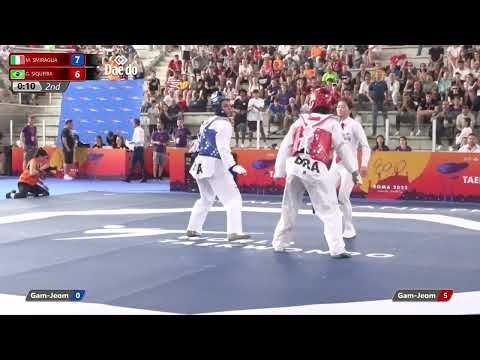 108 W+67kg R-32 SMIRAGLIA Maristella ITA 🔵 vs 🔴 SIQUEIRA Gabriele BRA I Rome 2022 World Taekwondo GP