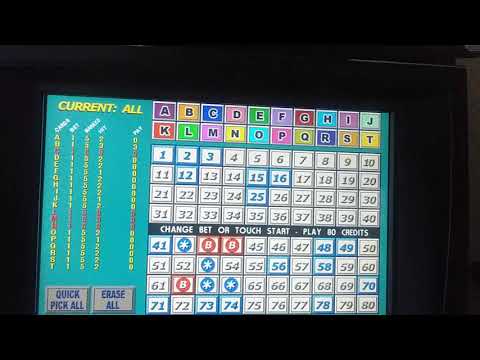 Multi-Card Keno: 20 Card 5 Spots in H pattern. 11-29-19
