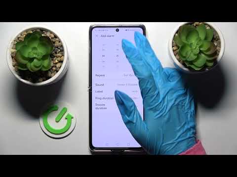 HUAWEI P50 Pocket and Alarm Clock App - How to Manage Alarm Clock Settings