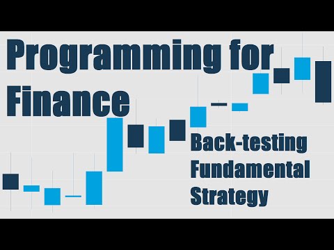 See Description Back testing our strategy Programming for Finance with Python part 5