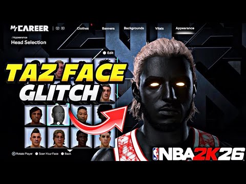 *NEW* HOW TO GET ANY TAZ FACE GLITCH AFTER PATCH IN NBA 2k26! *NO FILES NEEDED!