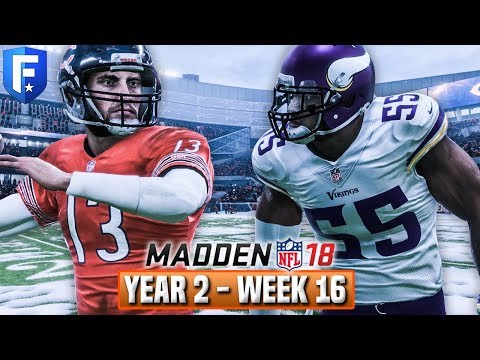 Madden 18 Bears Franchise Year 2 - Week 16 vs Vikings | Ep.35