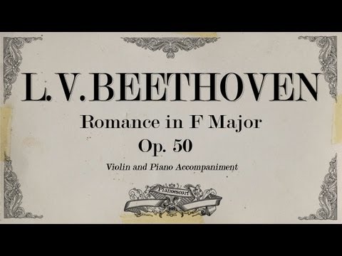 L.V.Beethoven - Romance in F Major Op 50 -  Piano accompaniment