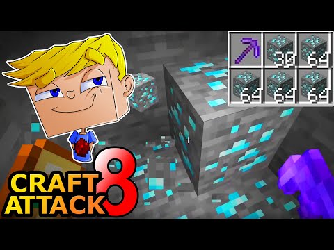 Biggest Diamond Grind & We Build a BANK! - Minecraft Craft Attack 8 #75