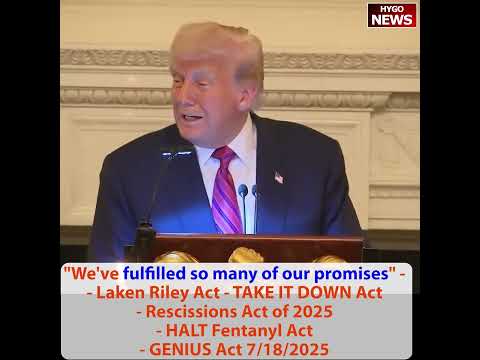 Trump: fulfilled so many of our promises; NPR/PBS Took 19 Hours to Post Anything; Dem on Deporting