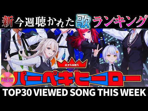 【hero】ホロライブ歌ってみた週間ランキング  viewed cover song  week 2026/1/9～1/16【1年期間/1year 】【hololive】