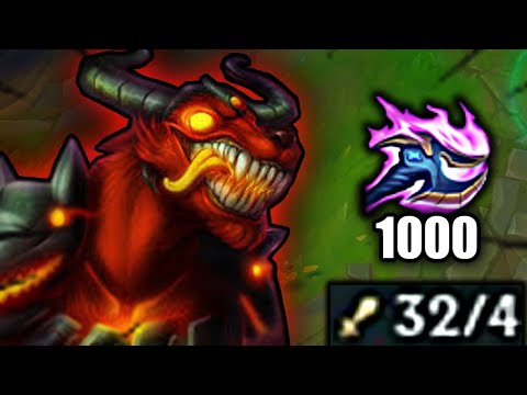 NERF 1000+ STACKS NASUS | THIS NASUS IS UNSTOPPABLE