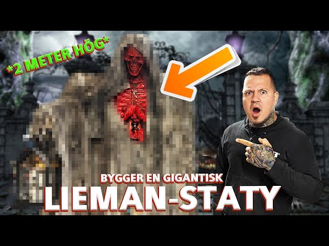 Bygger En GIGANTISK DÖDSSTATY AV BETONG *2 METER HÖG* - Läskig & Perfekt Till Halloween