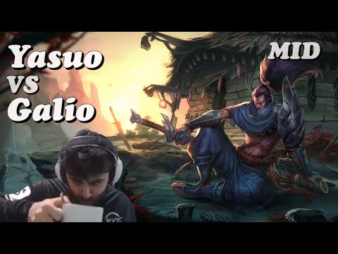 Yasuo vs Galio Mid Lane w/ Viewer | Yassuo Full Gameplay