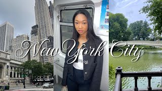 LIFE IN NYC |Central Park walk, meal prep w/me, seeing a broadway show & closet clean out VLOG