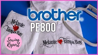 How to Embroider T-Shirts in the Hoop | Brother PE800 Embroidery Machine  | SEWI