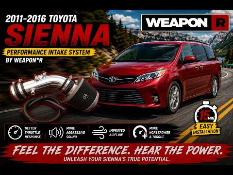 2011-18 Sienna Weapon*R Performance Intake System Installation
