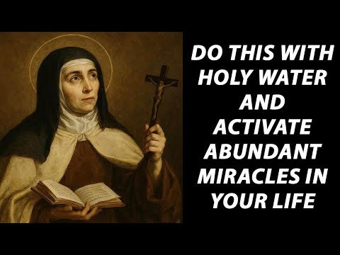 St. Teresa warns: DO THIS WITH HOLY WATER AND ACTIVATE ABUNDANT MIRACLES IN YOUR LIFE