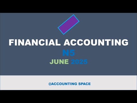 FINANCIAL ACCOUNTING N5 ACCOUNTING RATIOS JUNE 2025