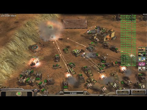 GLA Demolition vs 7 GLA Demolition - Command & Conquer Generals Zero Hour HARD Gameplay