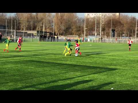 Matthew playing for Feyenoord O11 v ADO DenHaag