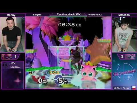 The Comeback 25 SSBM - Manny vs Matches - Winners R2