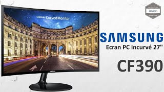 Samsung CF390 27" gebogen LCD-monitor - Samsung Essential gebogen monitor 27" - SAMSUNG C27F390FHR