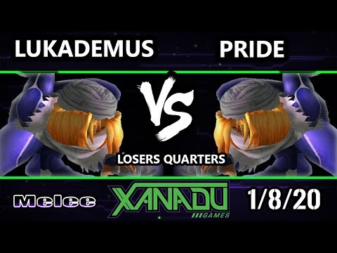 S@X 336 SSBM - Lukademus (Sheik) Vs. Pride (Sheik) Smash Melee Losers Quarters