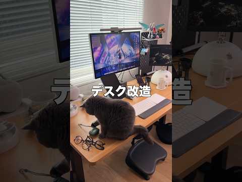 デスクをさらに良くするために改造！