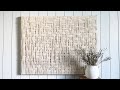 DIY LEANNE FORD'S CRATE & BARREL ART DECOR PIECE // CRATE & BARREL DUPE