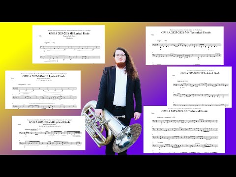 2025 GMEA All State Etudes for Tuba!