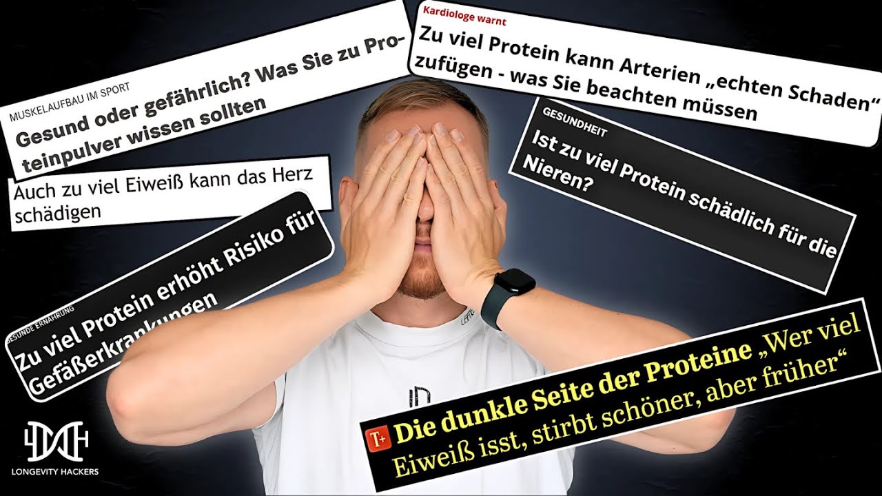 Zu viel Protein macht krank? Was Studien WIRKLICH zeigen! - Benedikt Keck Longevity Video (5:43)