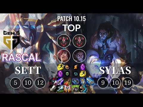 GEN Rascal Sett vs Sylas Top - KR Patch 10.15