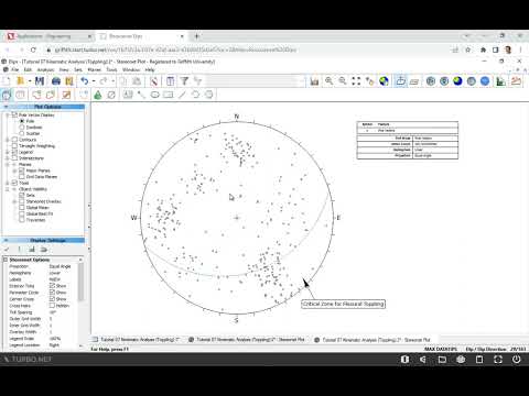 Tutorial 5: Kinematic Analysis of Toppling in Rock Mass in Civil Engineering | Procedure Explained