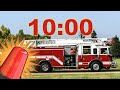 10 Minute Fire Truck Countdown Timer Fire Truck Siren Sounds And Flashing Lights