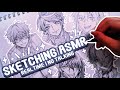 Sketching ASMR LUXIEM Real Time No Talking