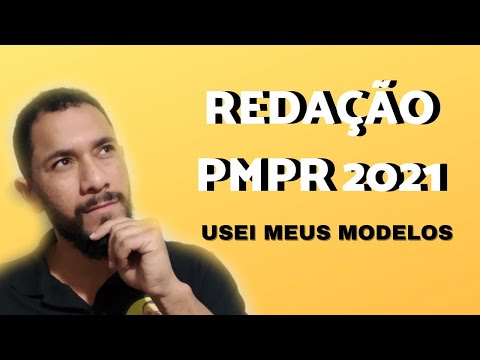 PMPR 2021 | FIZ A REDAÇÃO: TEMA MUITO FÁCIL