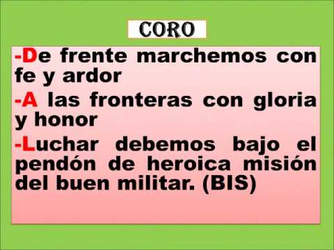 GLORIOSA INFANTERÍA  - HIMNO