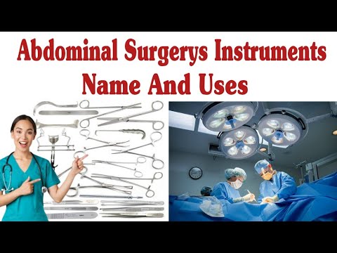 Abdominal Surgerys Instruments With Names And Their Uses