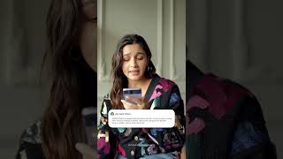 Alia Bhatt reading 📖 comments And Proud herself 🤣😍 #shorts