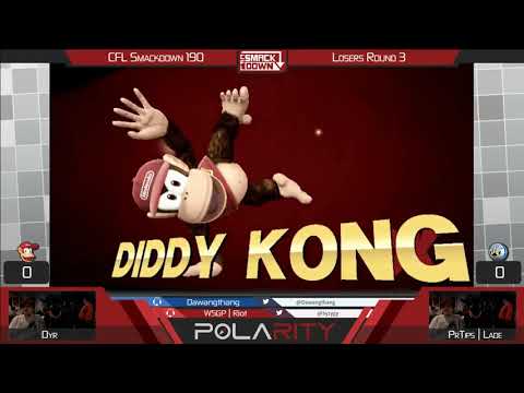 CFL Smackdown 190 Smash 4 - Dyr (Diddy Kong) vs ProTips | Lade (Meta Knight) - Winners Quarters