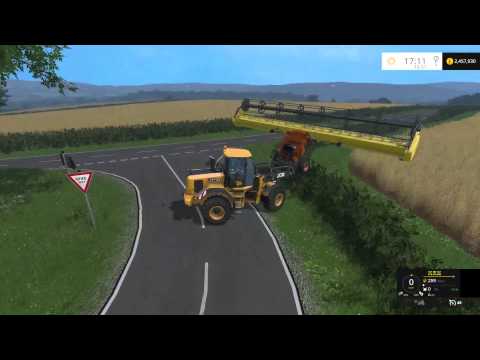 Farming simulator buying a new whole crop header