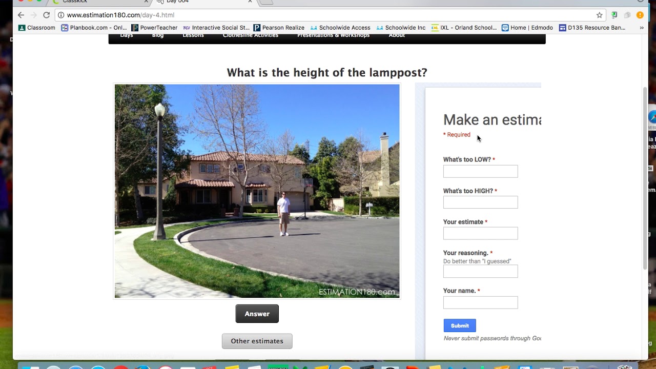 Estimation 180 Day 4