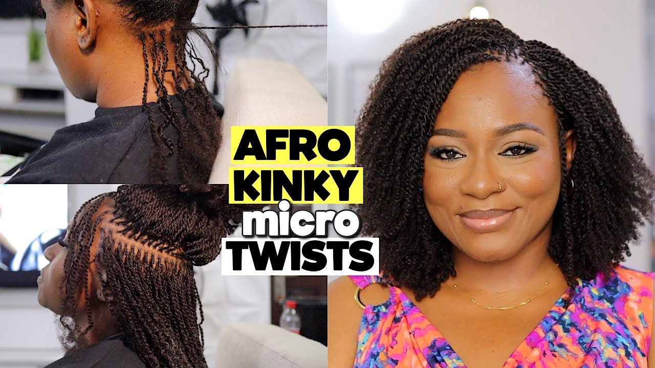 MICRO TWISTS THAT LOOKS & FEELS LIKE NATURAL HAIR | NATURAL PROTECTIVE STYLE ft HOT BRAIDS