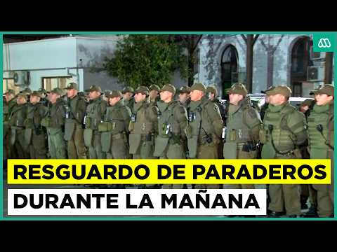 Carabineros realiza copamiento en Santiago: se desplegaron en estaciones de Metro y paraderos