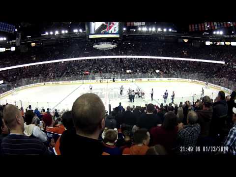 Luc Gazdic vs Kevin Westgarth  Mar 1, 2014