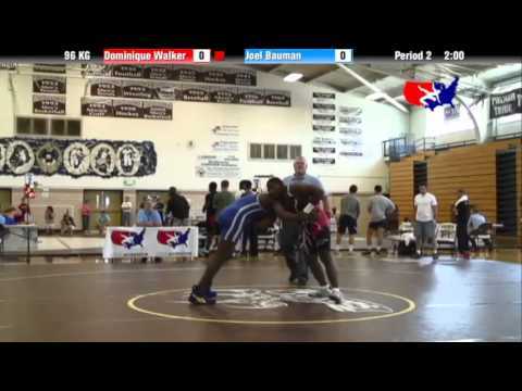2012 Univ. WTT: 96 KG - Dominique Walker (Southeast fire) vs. Joel Bauman (Minnesota Storm)